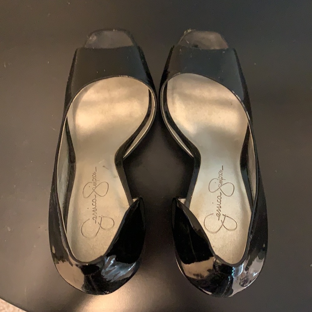 Jessica Simpson Patent Platform Open Toe Pump - Picture 8 of 8